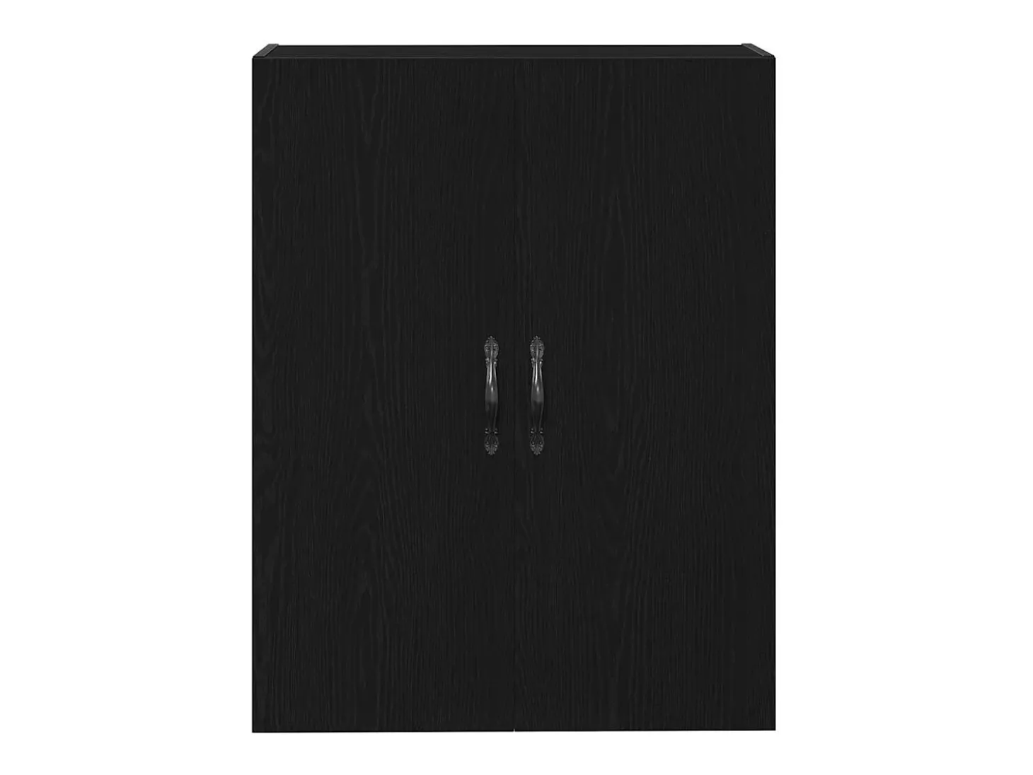 Armario de pared de roble negro 69,5x34x90 cm Madera reconstituida