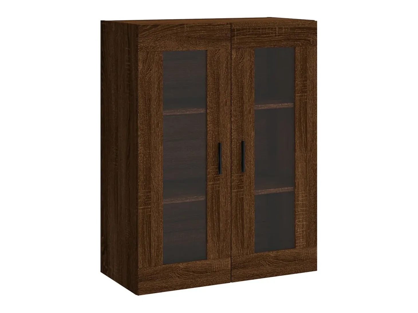 Armario de pared de roble marrón 69,5x34x90 cm