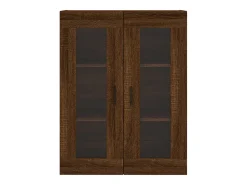 Armario de pared de roble marrón 69,5x34x90 cm