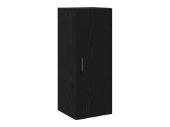 Armario de pared de roble negro 34,5 x 34 x 90 cm Madera de ingeniería