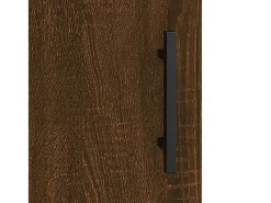Armario de pared de roble marrón 69,5x34x90 cm