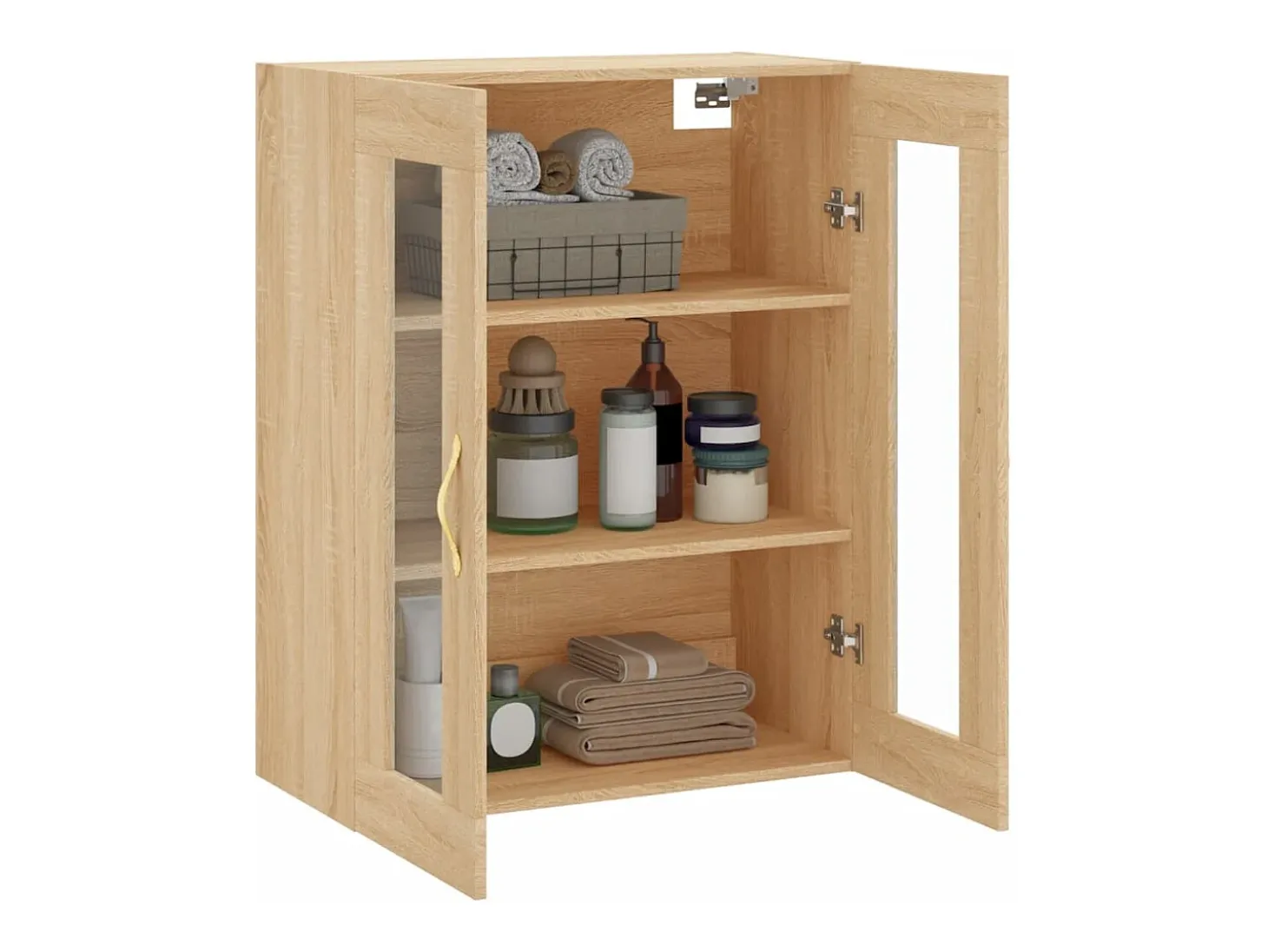 Armario de pared de roble Sonoma 69,5x34x90 cm