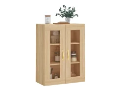 Armario de pared de roble Sonoma 69,5x34x90 cm