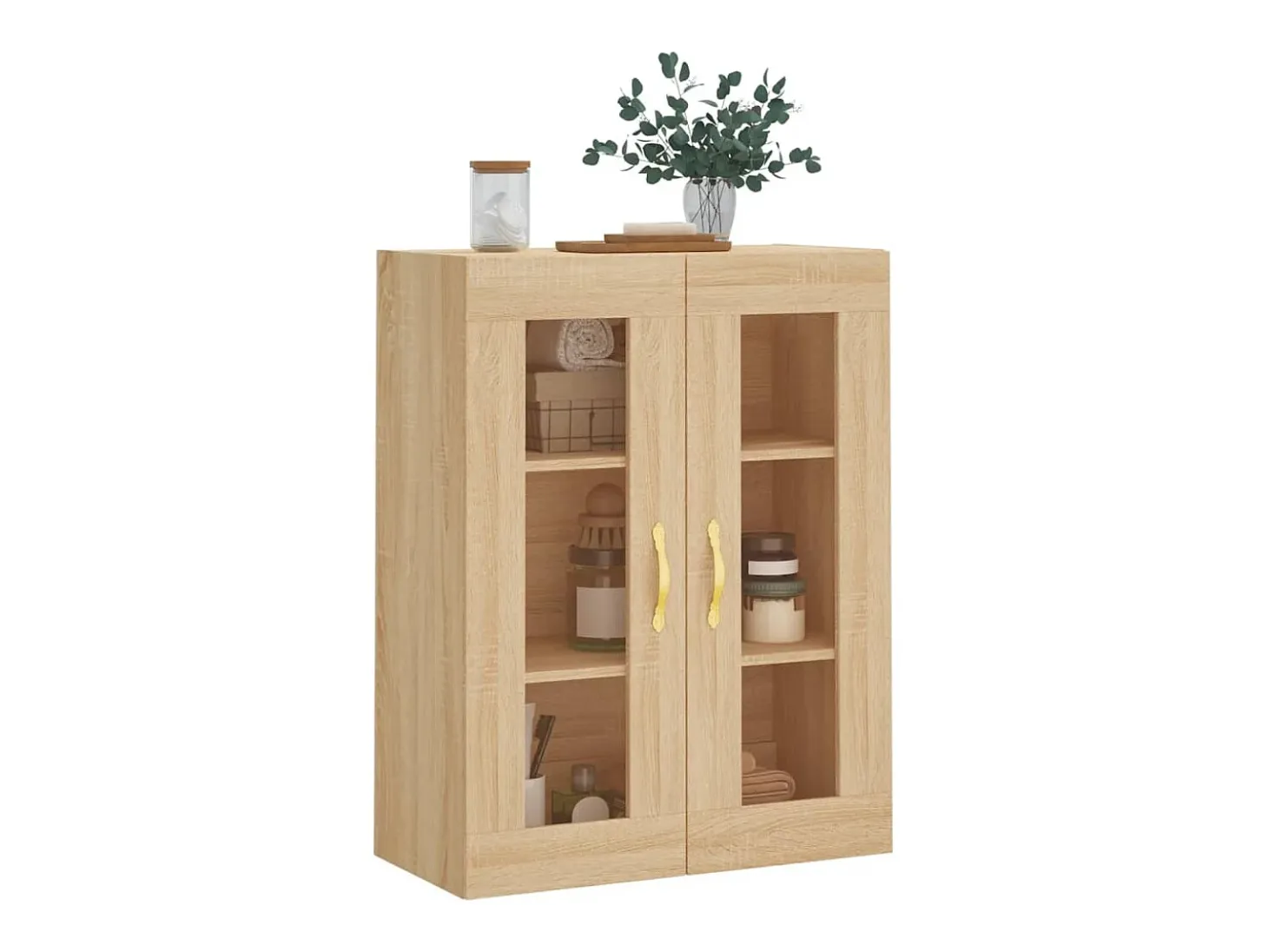 Armario de pared de roble Sonoma 69,5x34x90 cm