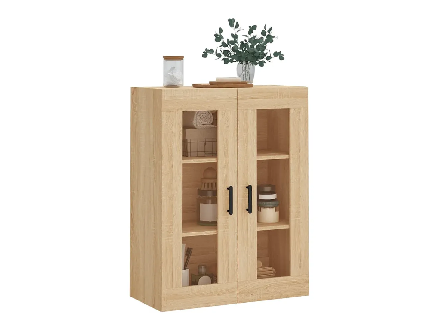 Armario de pared de roble Sonoma 69,5x34x90 cm