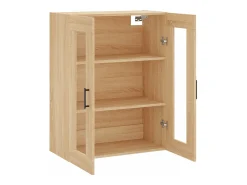 Armario de pared de roble Sonoma 69,5x34x90 cm