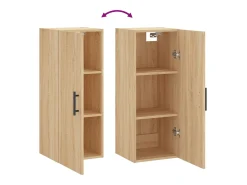 Armario de pared de roble Sonoma 34,5x34x90 cm