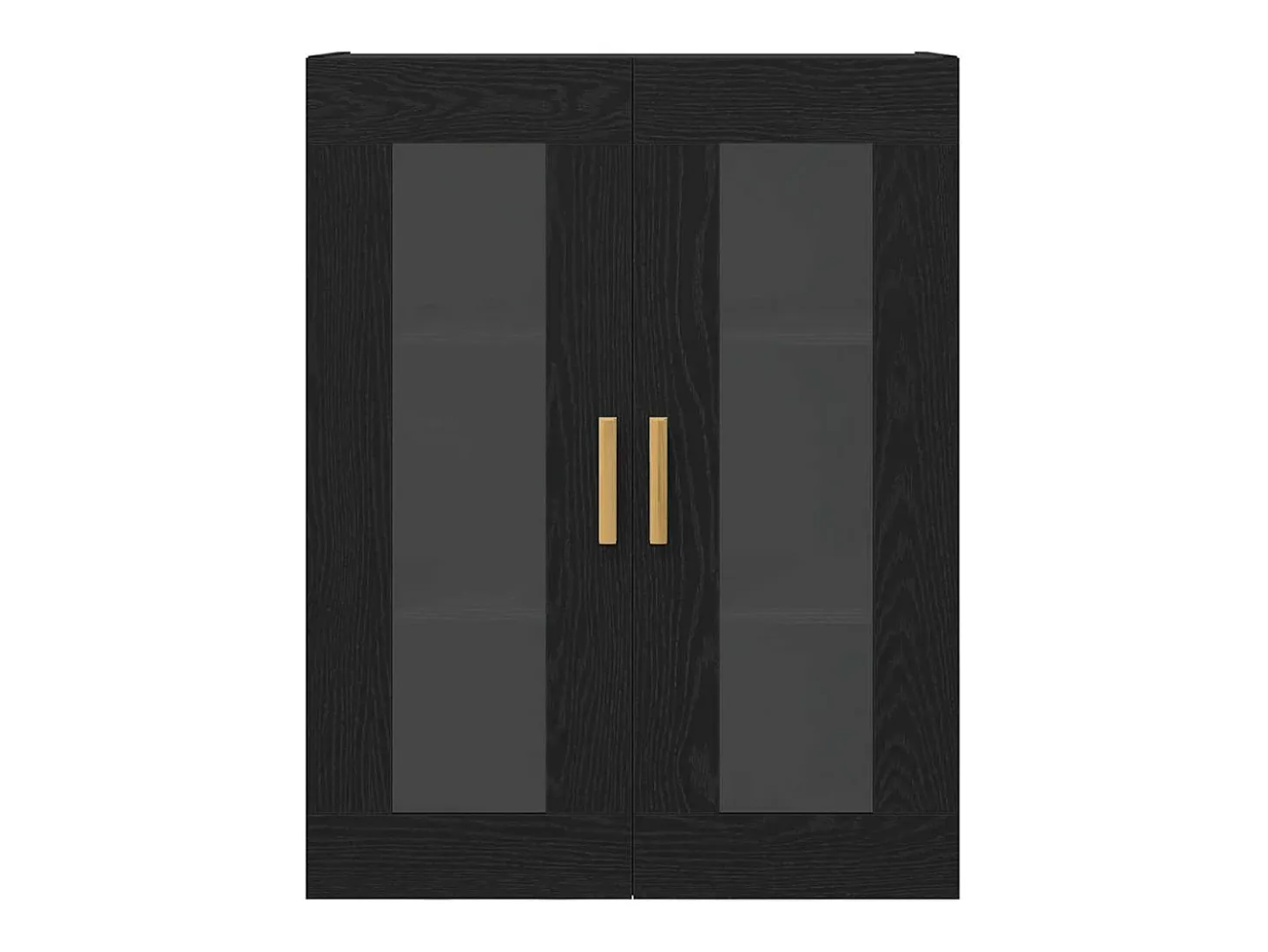 Armario de pared de roble negro - 69,5x34x90 cm