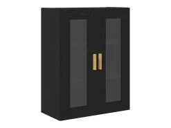 Armario de pared de roble negro - 69,5x34x90 cm