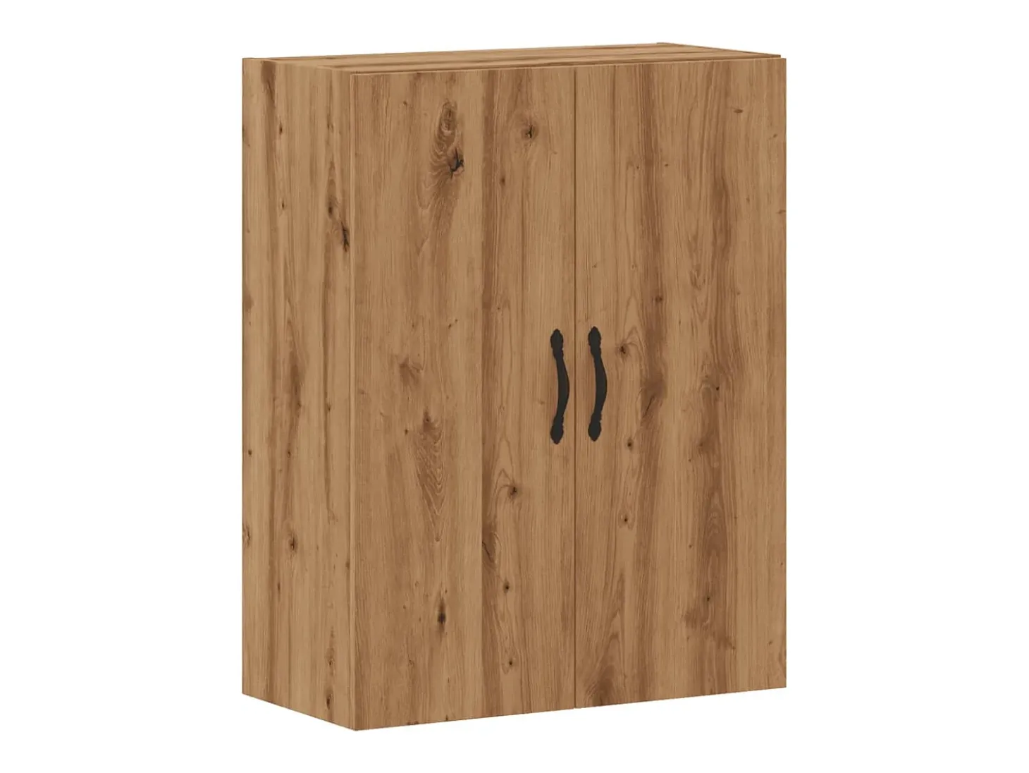 Armario de pared de roble hecho a mano 69,5x34x90 cm madera de ingeniería