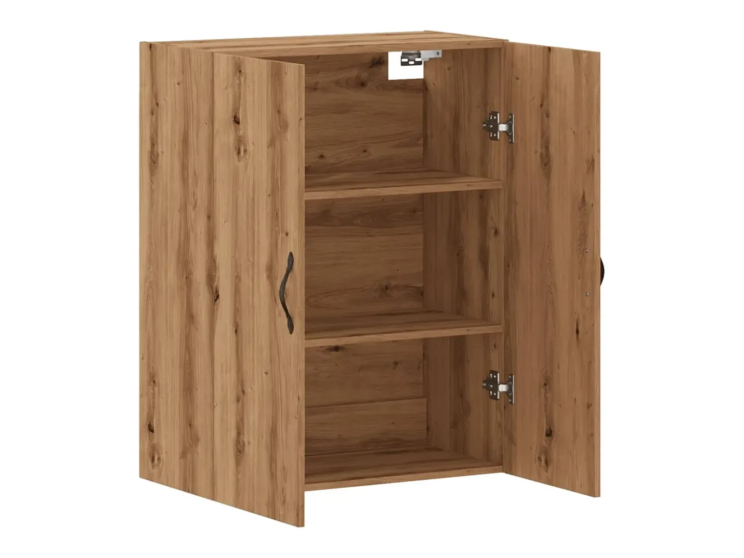 Armario de pared de roble hecho a mano 69,5x34x90 cm madera de ingeniería
