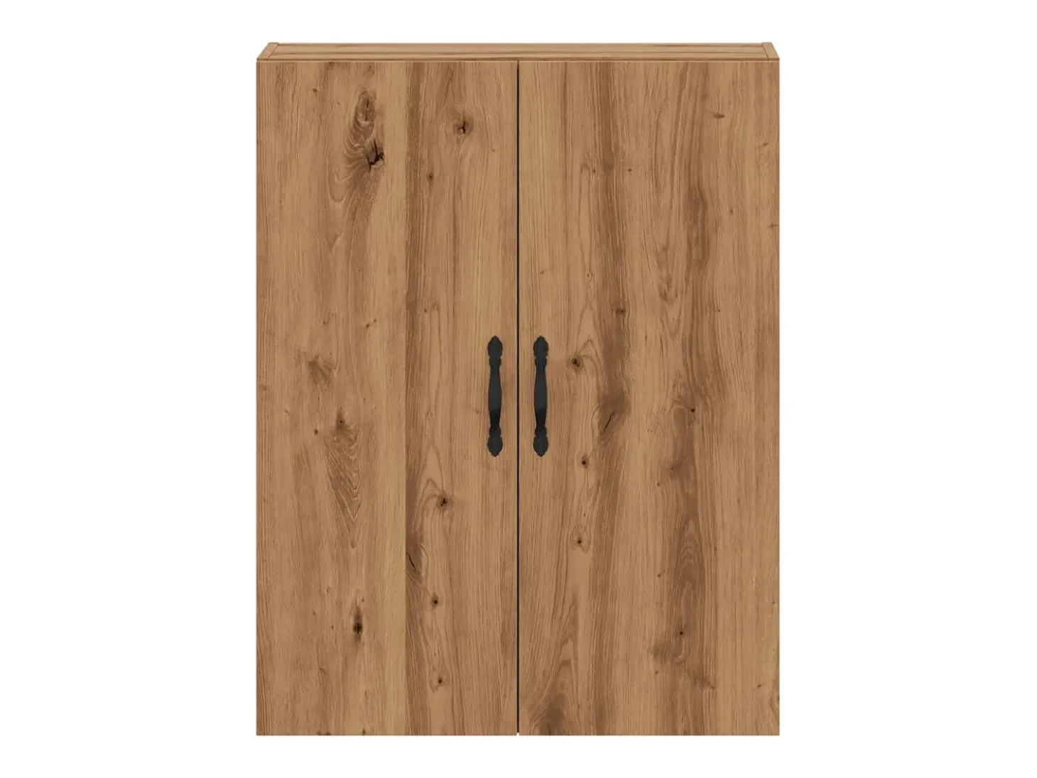 Armario de pared de roble hecho a mano 69,5x34x90 cm madera de ingeniería