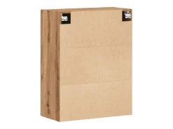 Armario de pared de roble hecho a mano 69,5x34x90 cm madera de ingeniería
