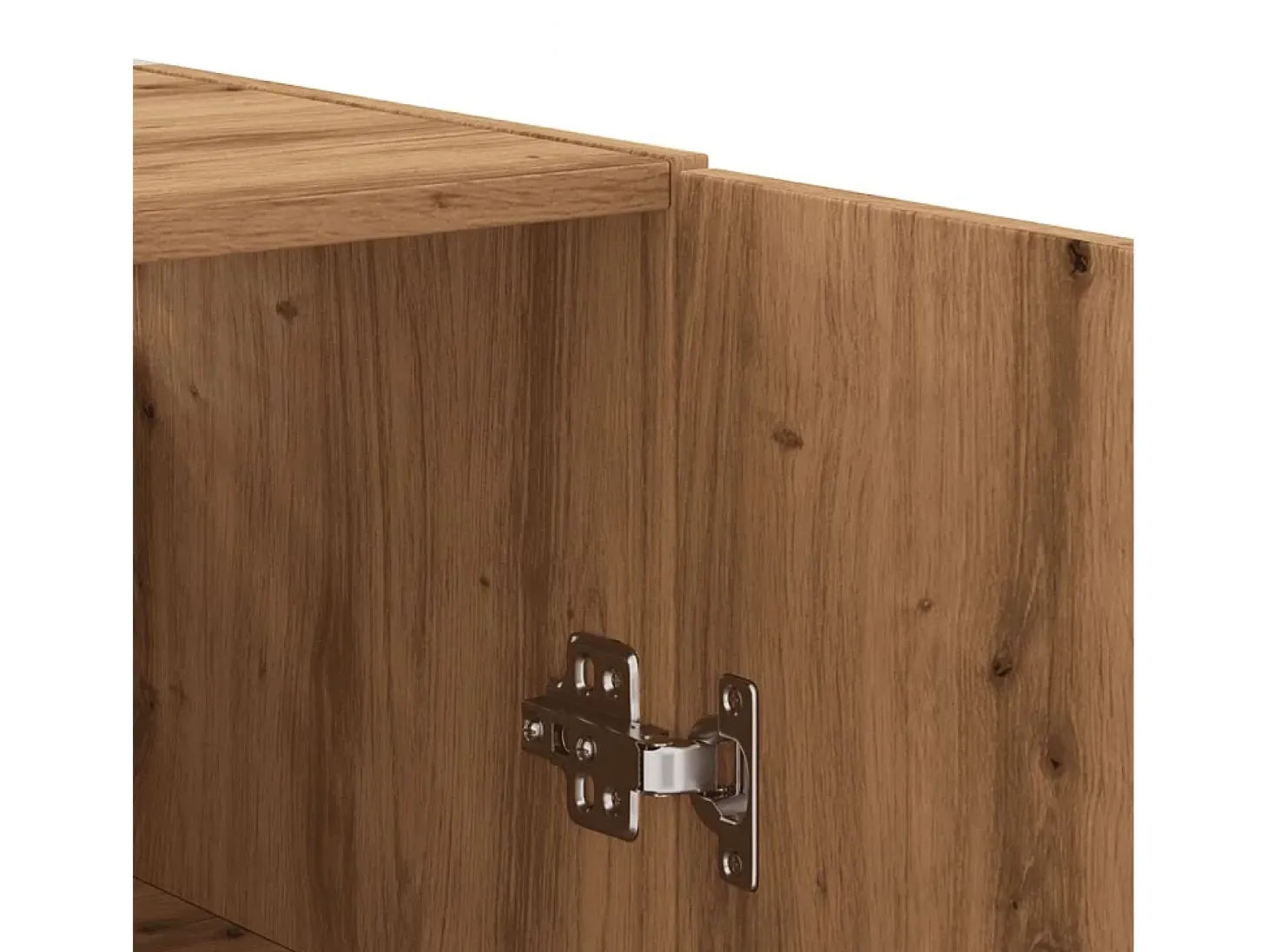Armario de pared de roble hecho a mano 69,5x34x90 cm madera de ingeniería