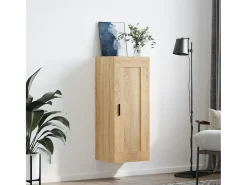 Armario de pared de roble Sonoma 34,5x34x90 cm madera de ingeniería