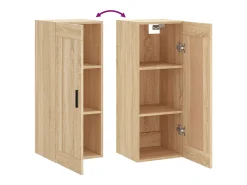Armario de pared de roble Sonoma 34,5x34x90 cm madera de ingeniería