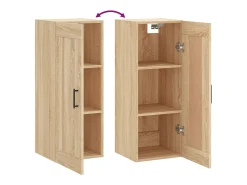 Armario de pared de roble Sonoma 34,5x34x90 cm madera de ingeniería