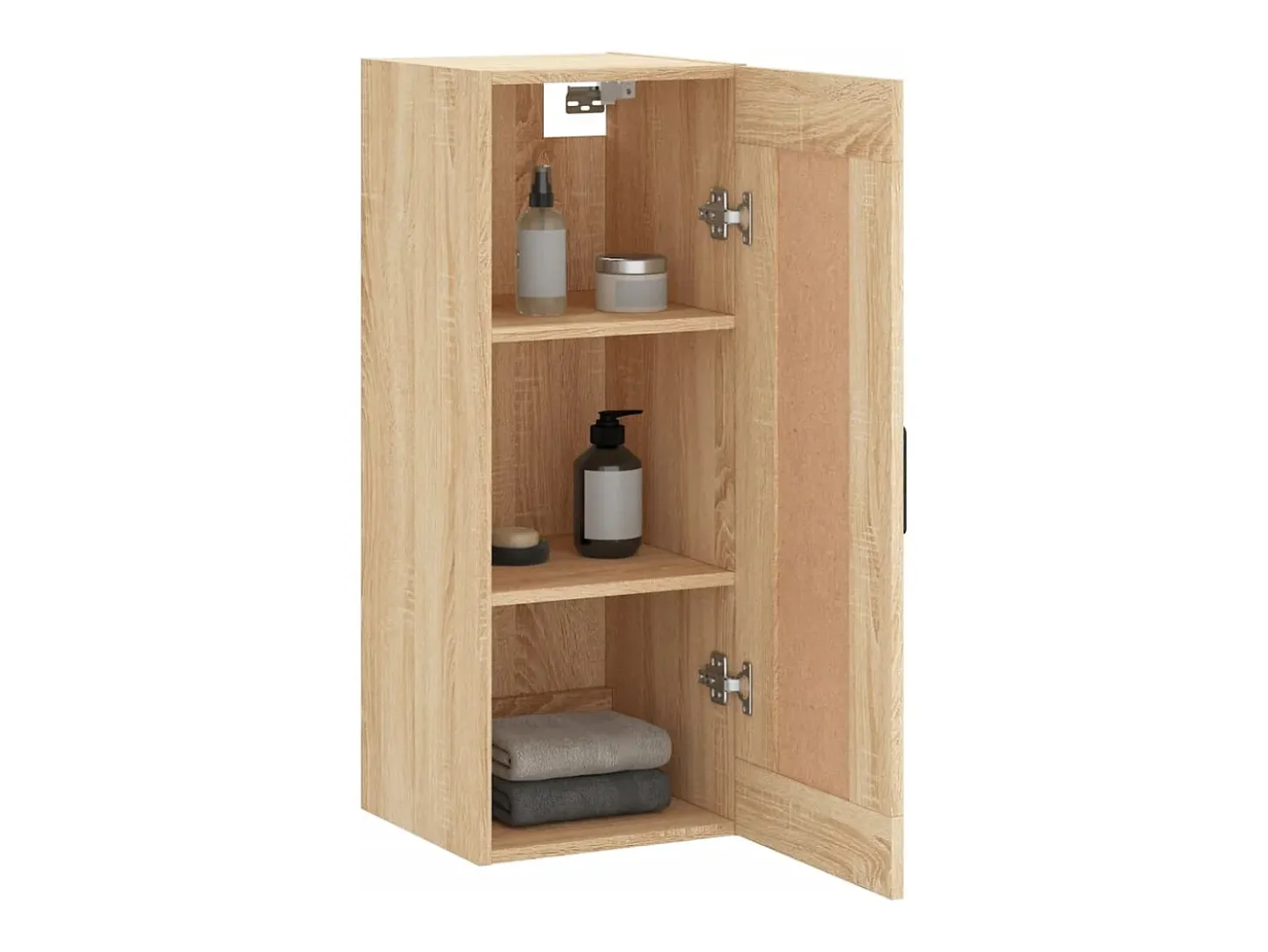 Armario de pared de roble Sonoma 34,5x34x90 cm madera de ingeniería
