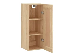 Armario de pared de roble Sonoma 34,5x34x90 cm madera de ingeniería