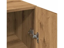 Armario de pared de roble hecho a mano 34,5x34x90 cm madera de ingeniería