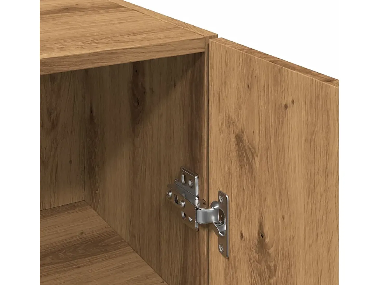 Armario de pared de roble hecho a mano 34,5x34x90 cm madera de ingeniería