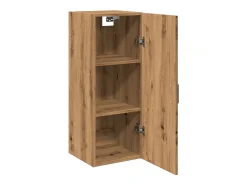 Armario de pared de roble hecho a mano 34,5x34x90 cm madera de ingeniería