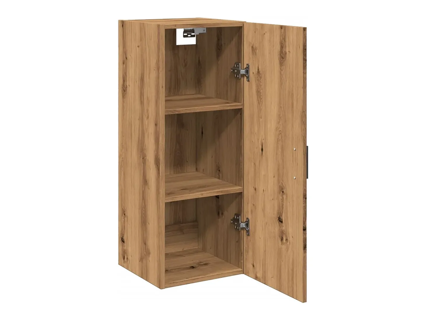 Armario de pared de roble hecho a mano 34,5x34x90 cm madera de ingeniería