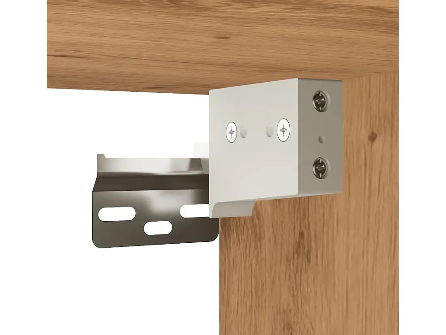 Armario de pared de roble hecho a mano 34,5x34x90 cm madera de ingeniería