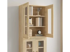 Armario de pared de roble Sonoma 69,5x34x90 cm
