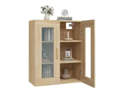 Armario de pared de roble Sonoma 69,5x34x90 cm