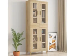 Armario de pared de roble Sonoma 69,5x34x90 cm