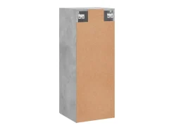 Armario de pared gris hormigón 34,5x34x90 cm
