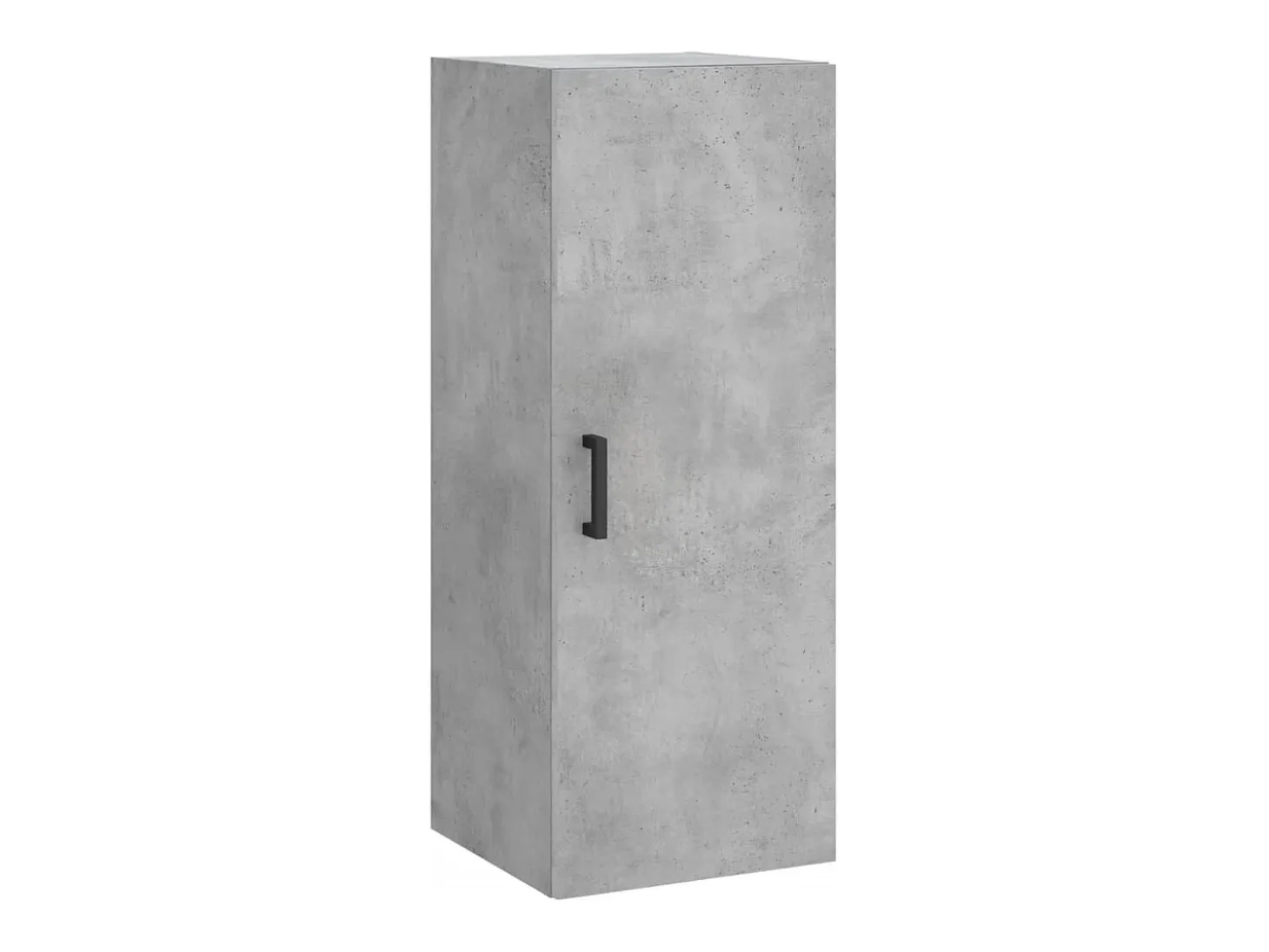 Armario de pared gris hormigón 34,5x34x90 cm