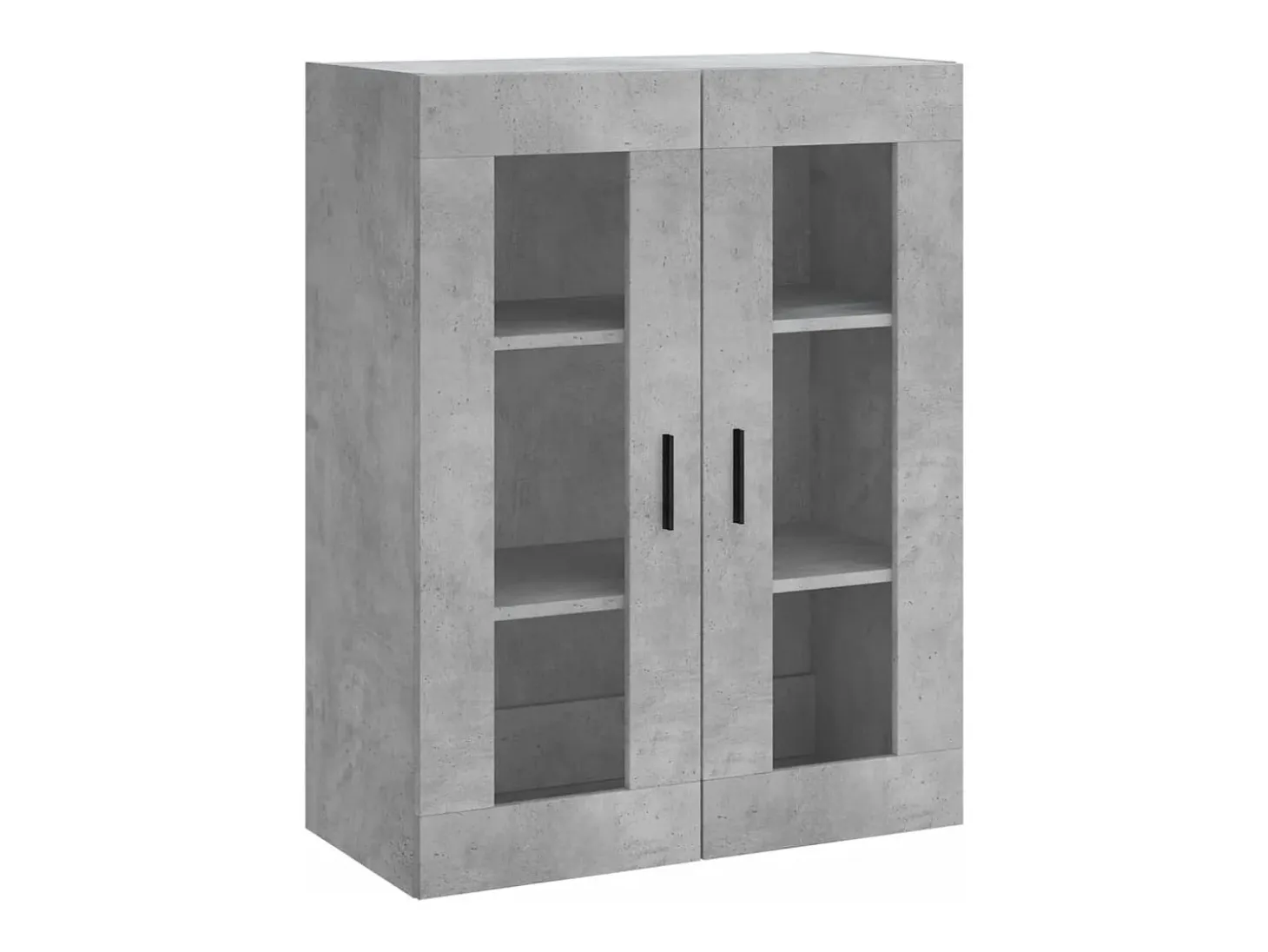 Armario de pared gris hormigón 69,5x34x90 cm