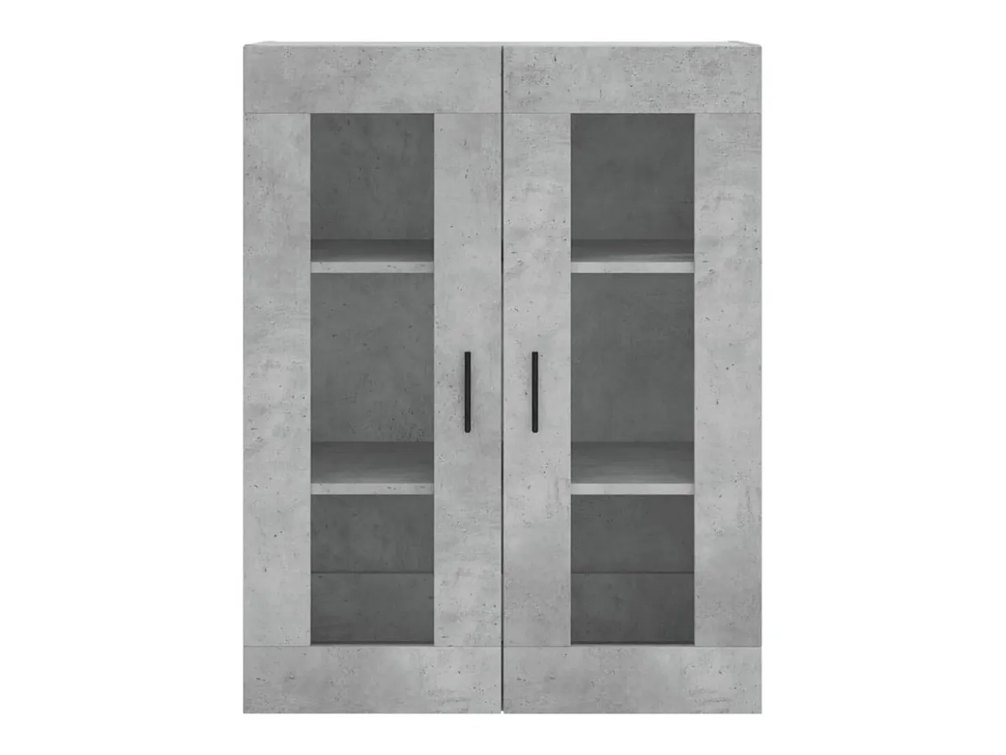 Armario de pared gris hormigón 69,5x34x90 cm