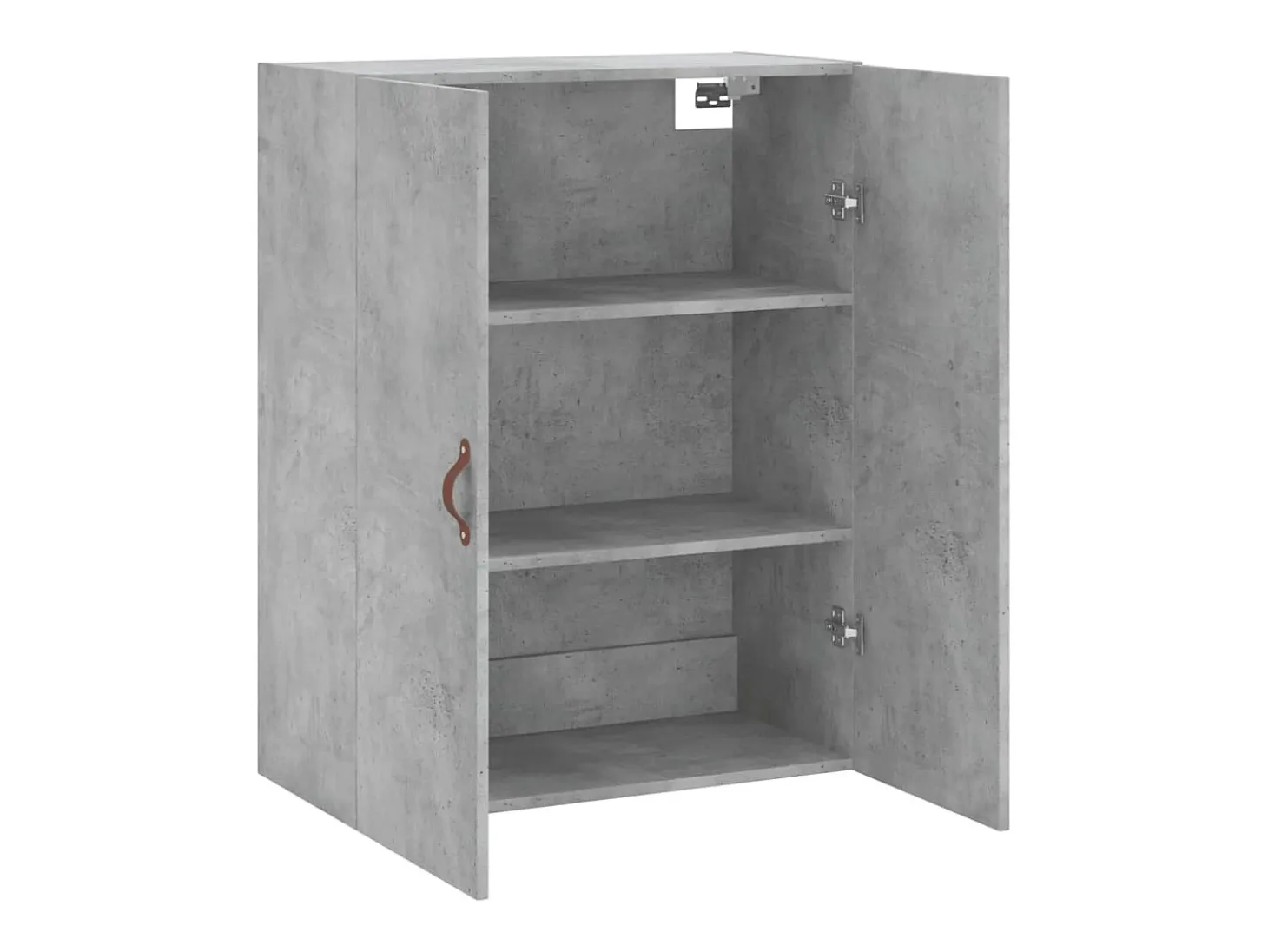 Armario de pared gris hormigón 69,5x34x90 cm