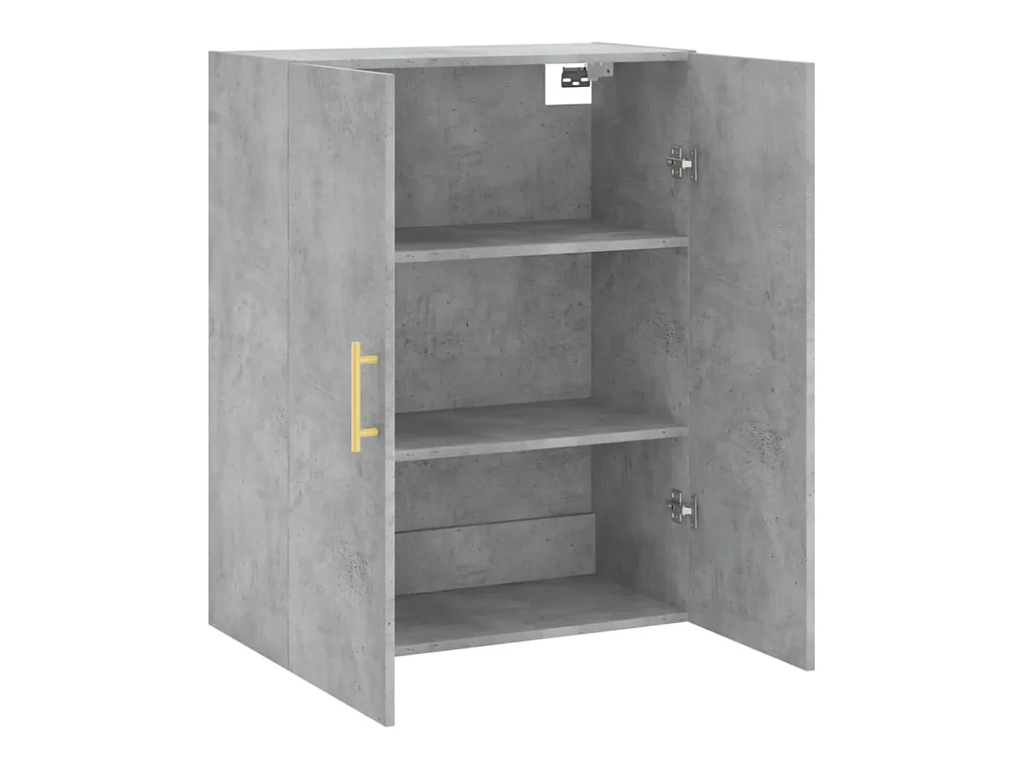 Armario de pared gris hormigón 69,5x34x90 cm