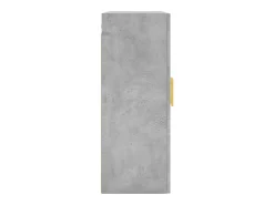 Armario de pared gris hormigón 69,5x34x90 cm