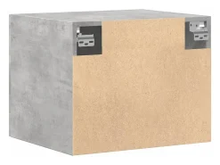 Armario de pared gris hormigón 50x42,5x40 cm madera de ingeniería