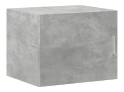 Armario de pared gris hormigón 50x42,5x40 cm madera de ingeniería