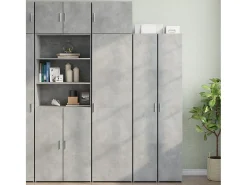 Armario de pared gris hormigón 50x42,5x40 cm madera de ingeniería