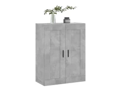 Armario de pared gris hormigón 69,5x34x90 cm madera de ingeniería