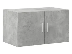 Armario de pared gris hormigón 70x42,5x40 cm madera de ingeniería