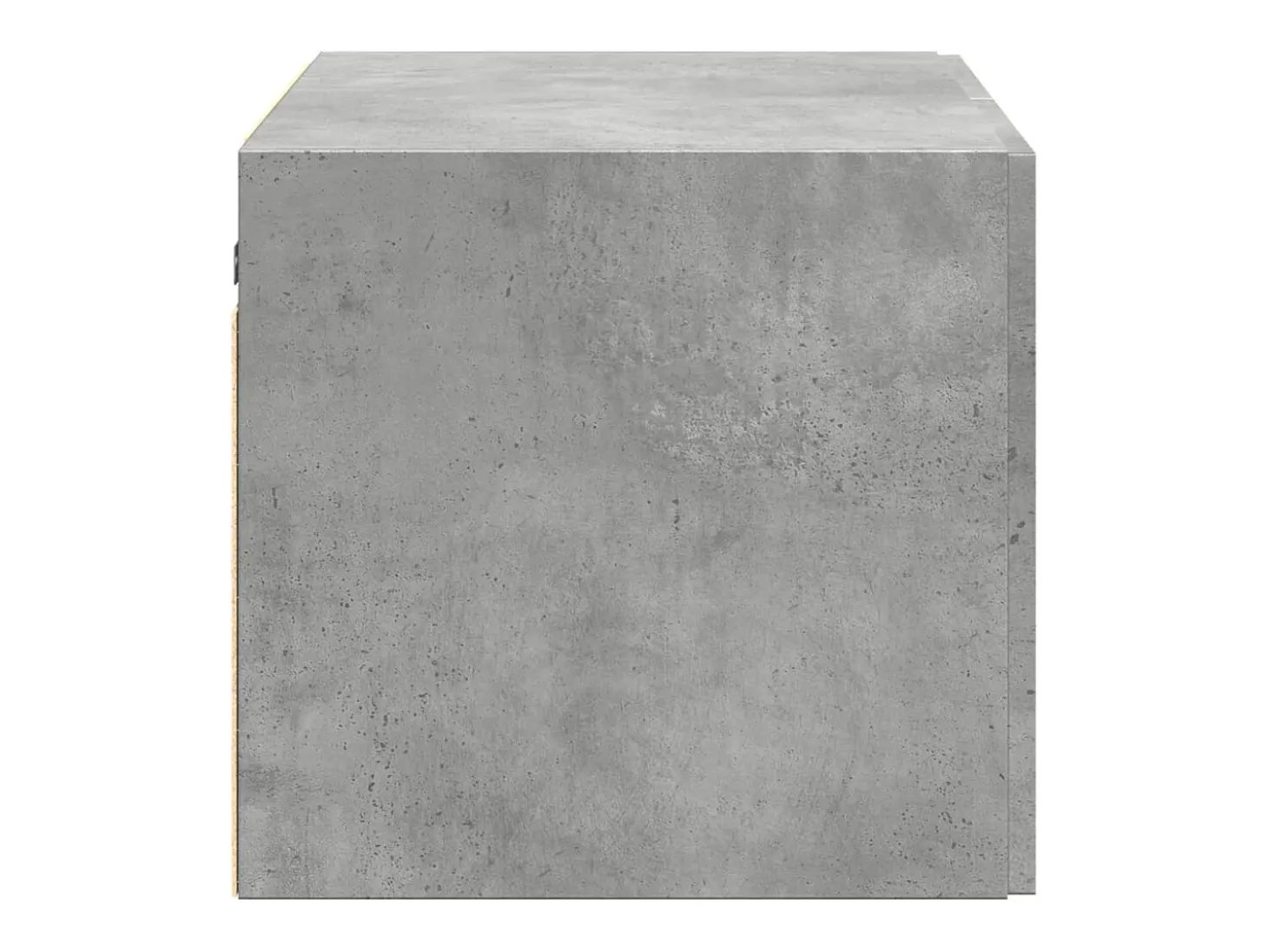Armario de pared gris hormigón 70x42,5x40 cm madera de ingeniería