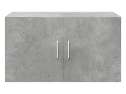 Armario de pared gris hormigón 70x42,5x40 cm madera de ingeniería