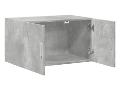 Armario de pared gris hormigón 70x42,5x40 cm madera de ingeniería