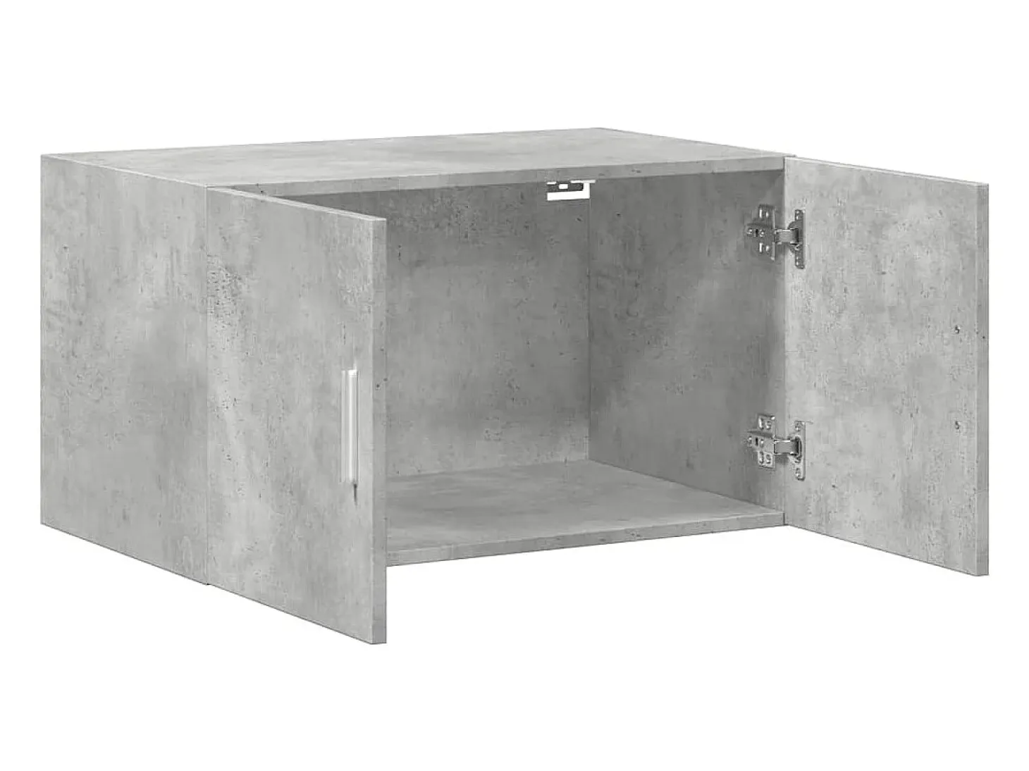 Armario de pared gris hormigón 70x42,5x40 cm madera de ingeniería