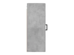 Armario de pared gris hormigón 34,5x34x90 cm