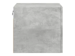 Armario de pared gris hormigón 45x42,5x40 cm madera de ingeniería