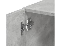 Armario de pared gris hormigón 45x42,5x40 cm madera de ingeniería